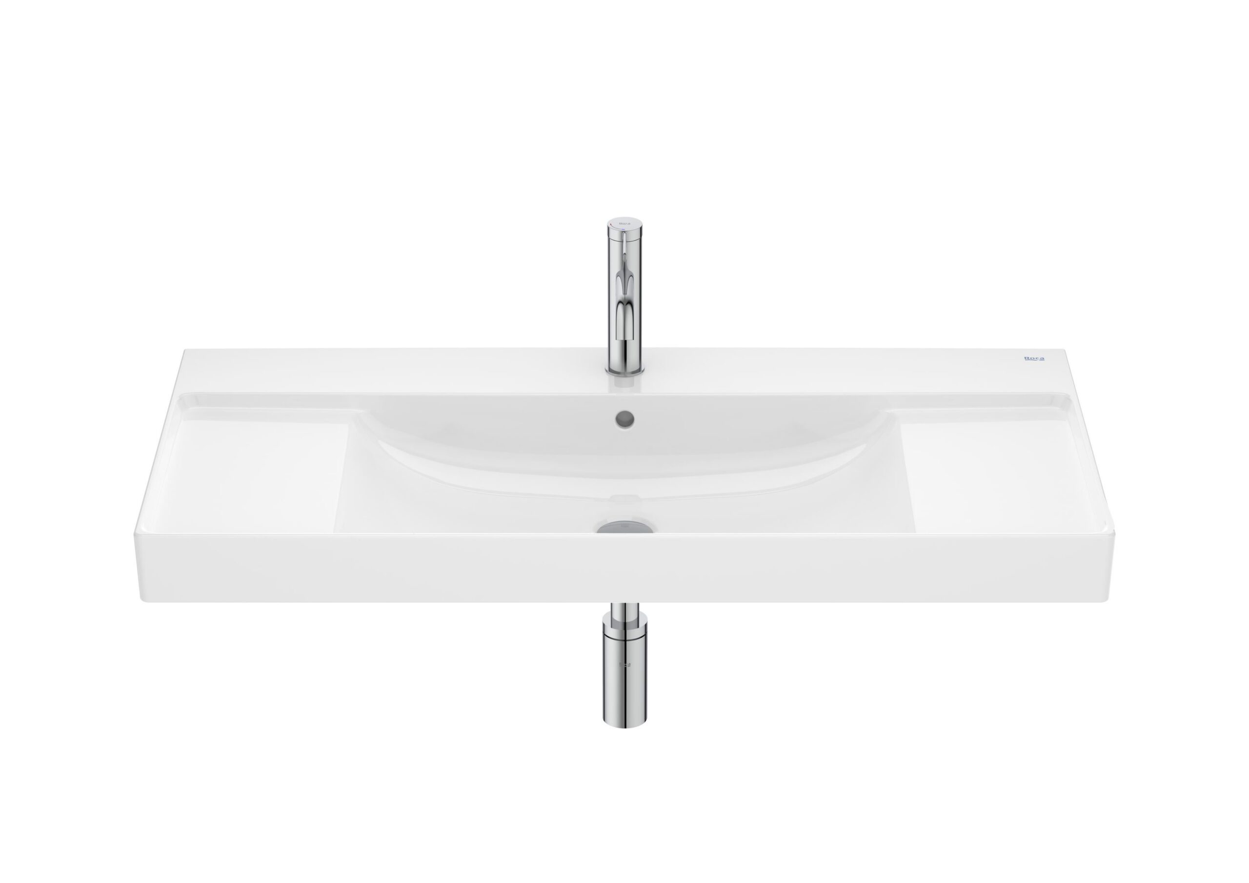 Lavabo mural Ona en FINECERAMIC® (plusieurs dimensions)