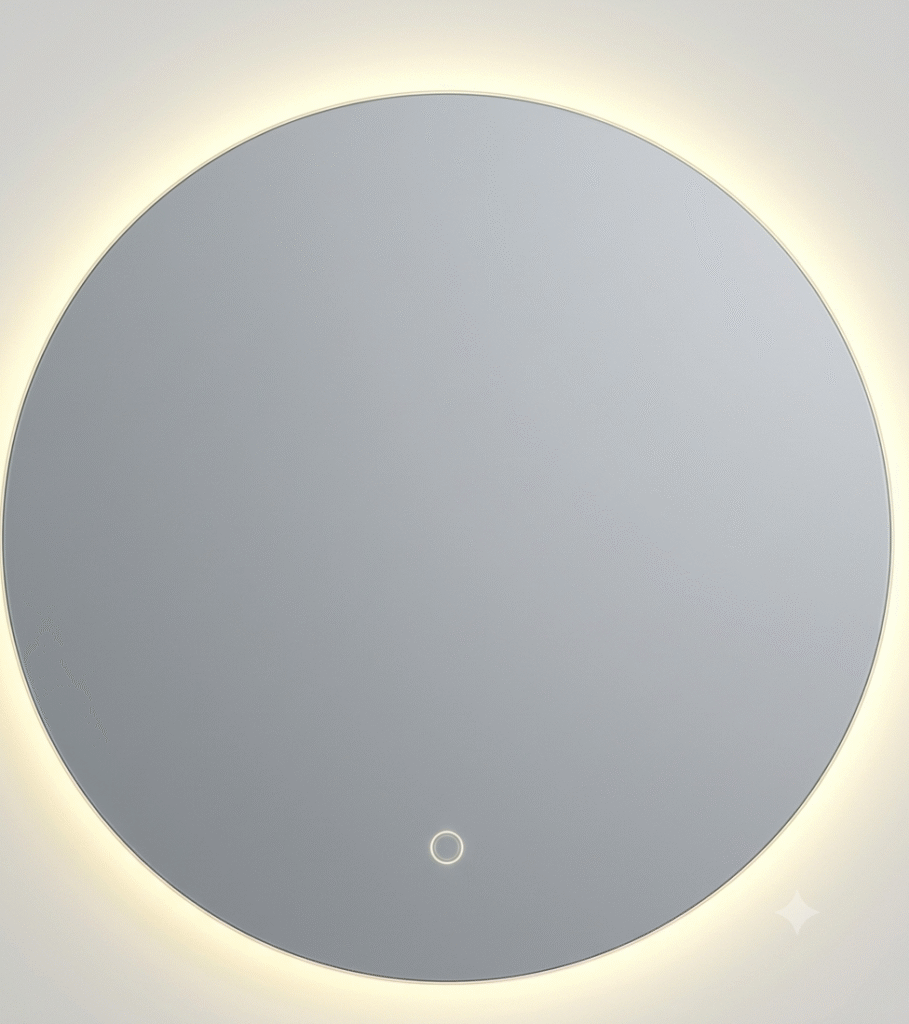 Miroir avec Led NB Rond