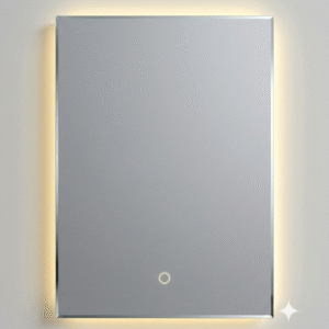 Miroir avec Led NB Carré