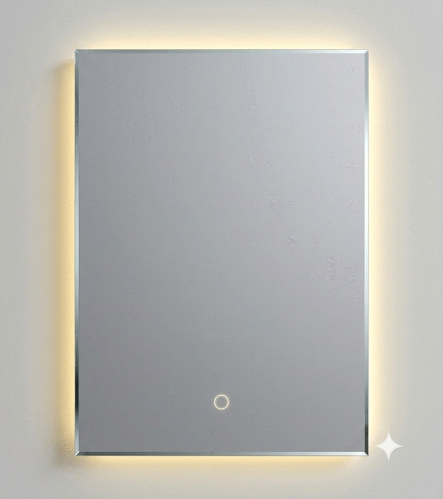 Miroir avec Led NB Carré