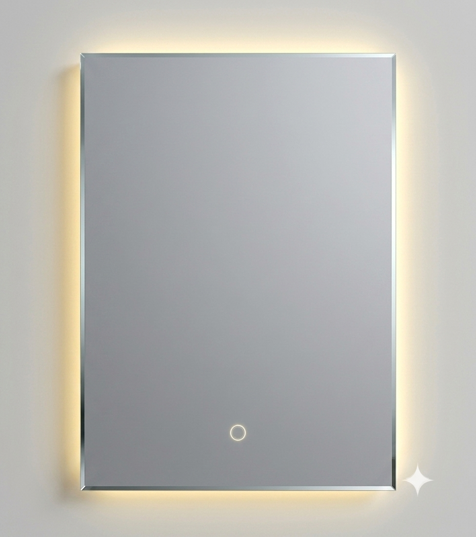 Miroir avec Led NB Carré